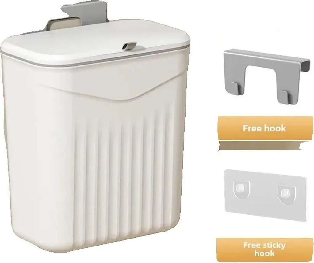 Cesto Sospeso Sottomensola Bianco Grande - Design Salvaspazio Cucina