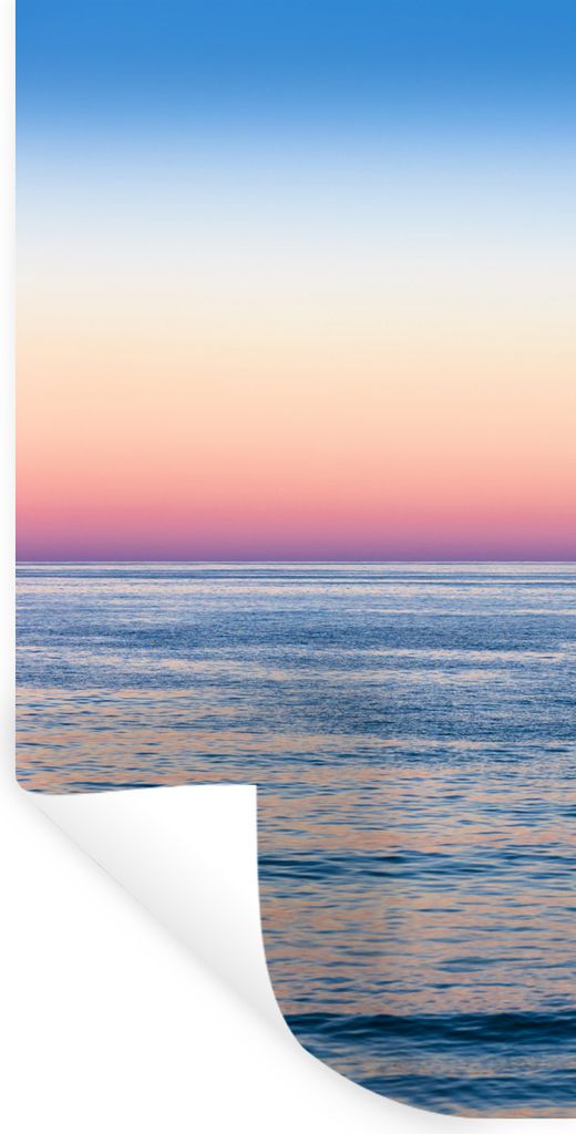 MuchoWow Wandtattoo Wandsticker Wandaufkleber Regenbogen - Meer - Ufer 20x40 cm Selbstklebend und Repositionierbar - Selbstklebend - Fototapeten