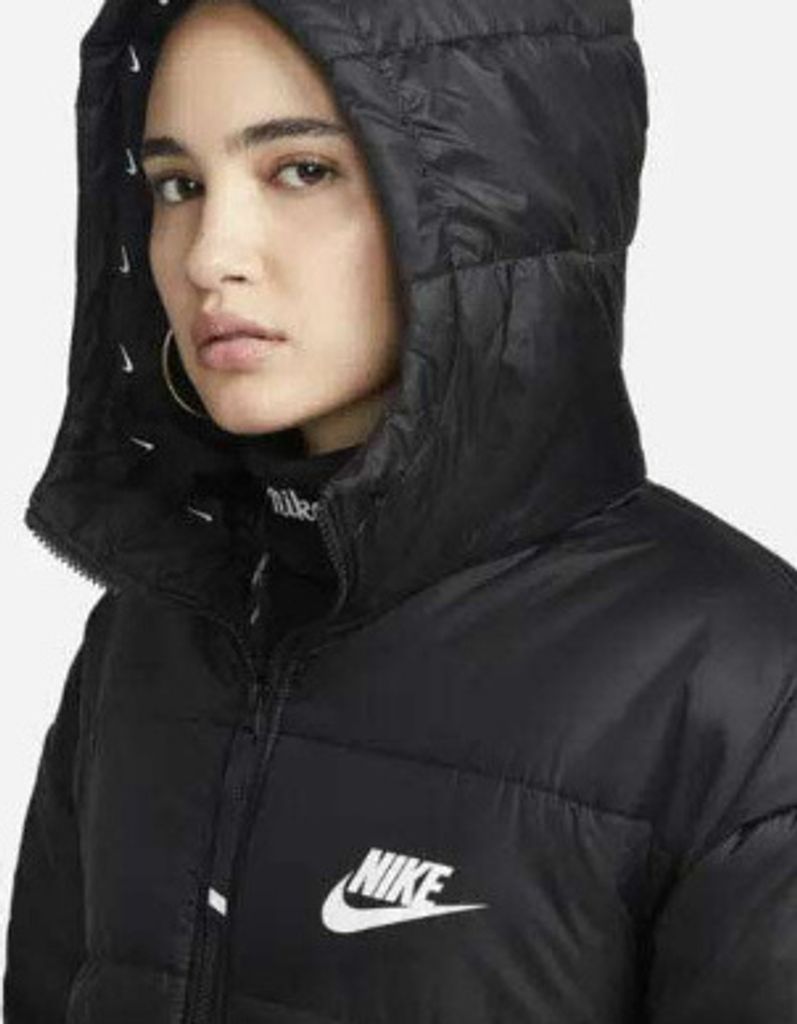NIKE Winterjacke Nike Damen W NSW SYN TF RPL HD PARKA BLACK/BLACK/WHITE S
