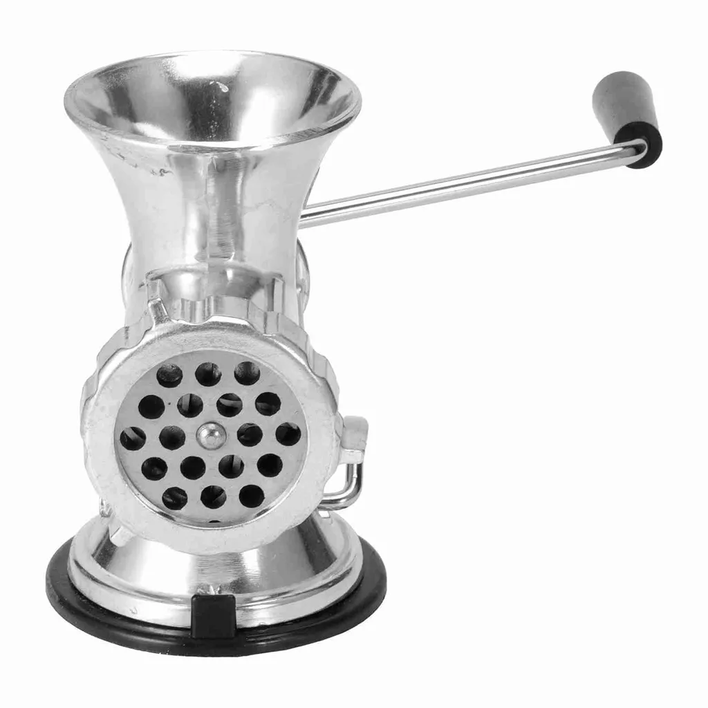 Hachoir manuel pour saucisses maison en aluminium - Fixation étau solide