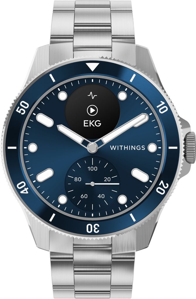 WITHINGS Scanwatch Nova Edelstahl blau onesize Herren 42 mm Produktbild 