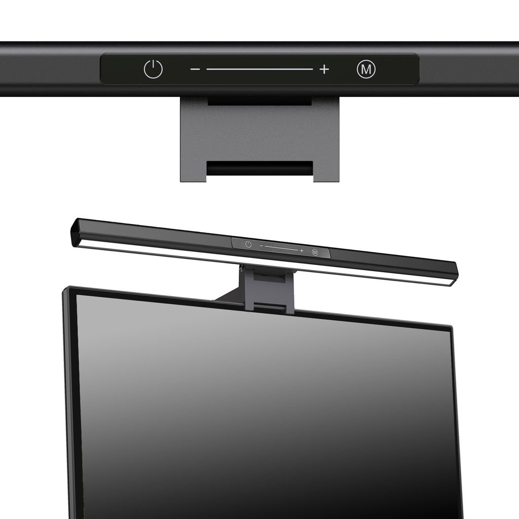 Stufenlos Dimmbar Schreibtischlampe Touch-Steuerung LED E-Reading Monitor Lampe 