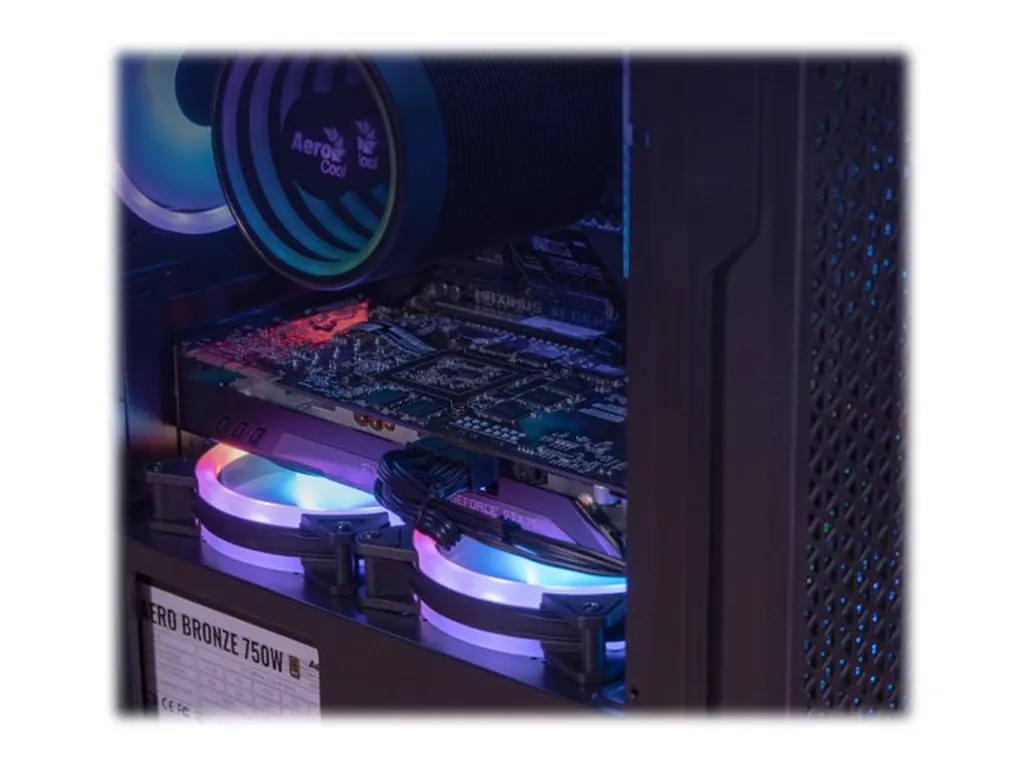 Case AeroCool Mini Trinity v3 Nero - Micro ATX Gaming Case RGB - 6