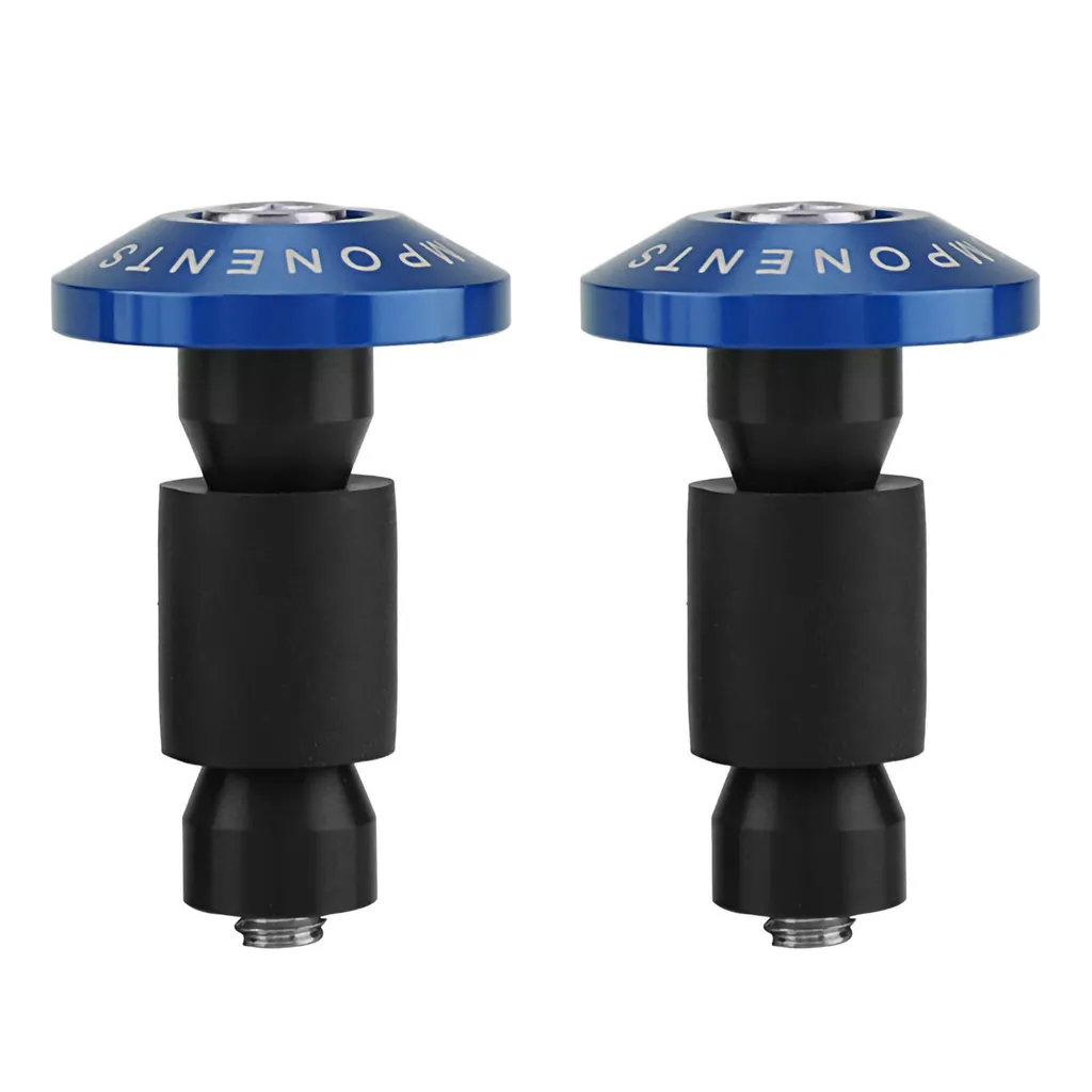 Coppia Tappi Terminali Manubrio Moto - Accessori Tuning Alluminio - 2