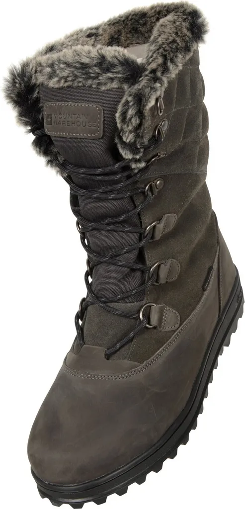 Mountain Warehouse Vostok MW2157 - Bottes de neige en cuir Gris 37 UE