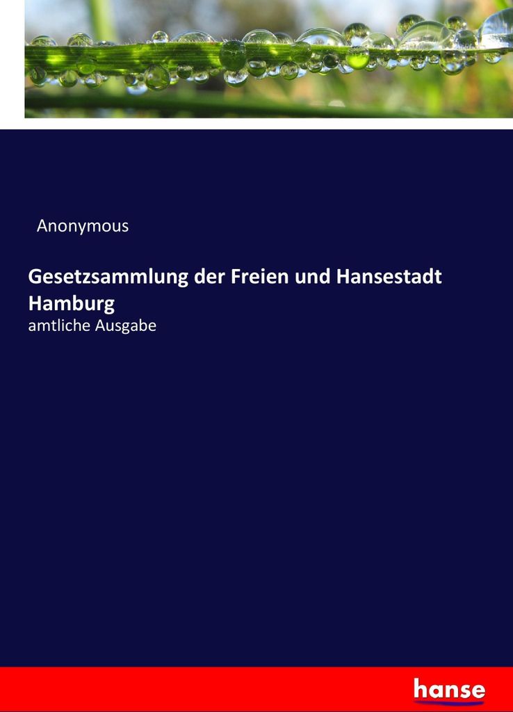 Gesetzsammlung der Freien und Hansestadt Hamburg