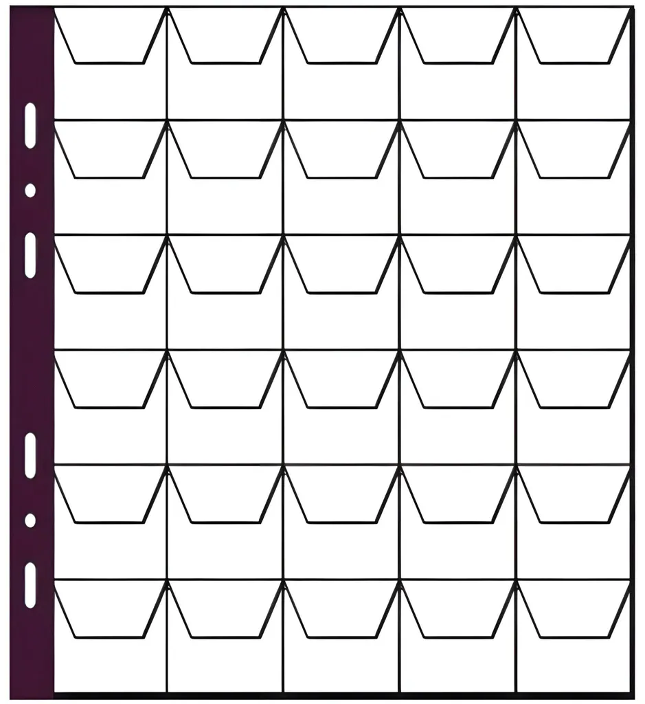 Étuis de rangement pour pièces de monnaie transparents paquet de 5