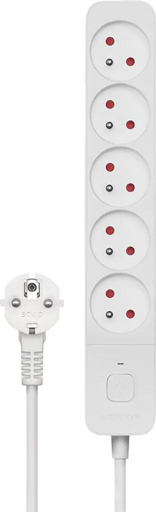 Savio LZ-09 Ciabatta 5 Prese 3m Bianco Prezzo Scontato Multipresa - 1