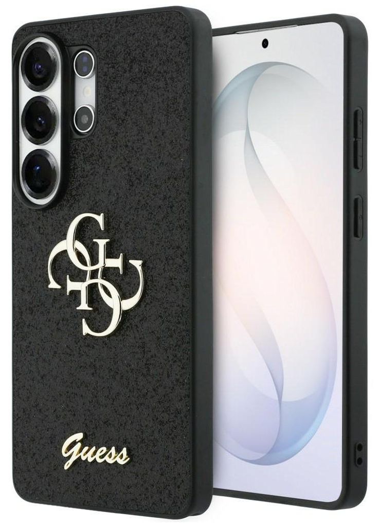GUESS case passend für SAMSUNG S26 Ultra GUHCS26LHG4SGK (Fixed Glitter 4G Big Metal Logo) black
