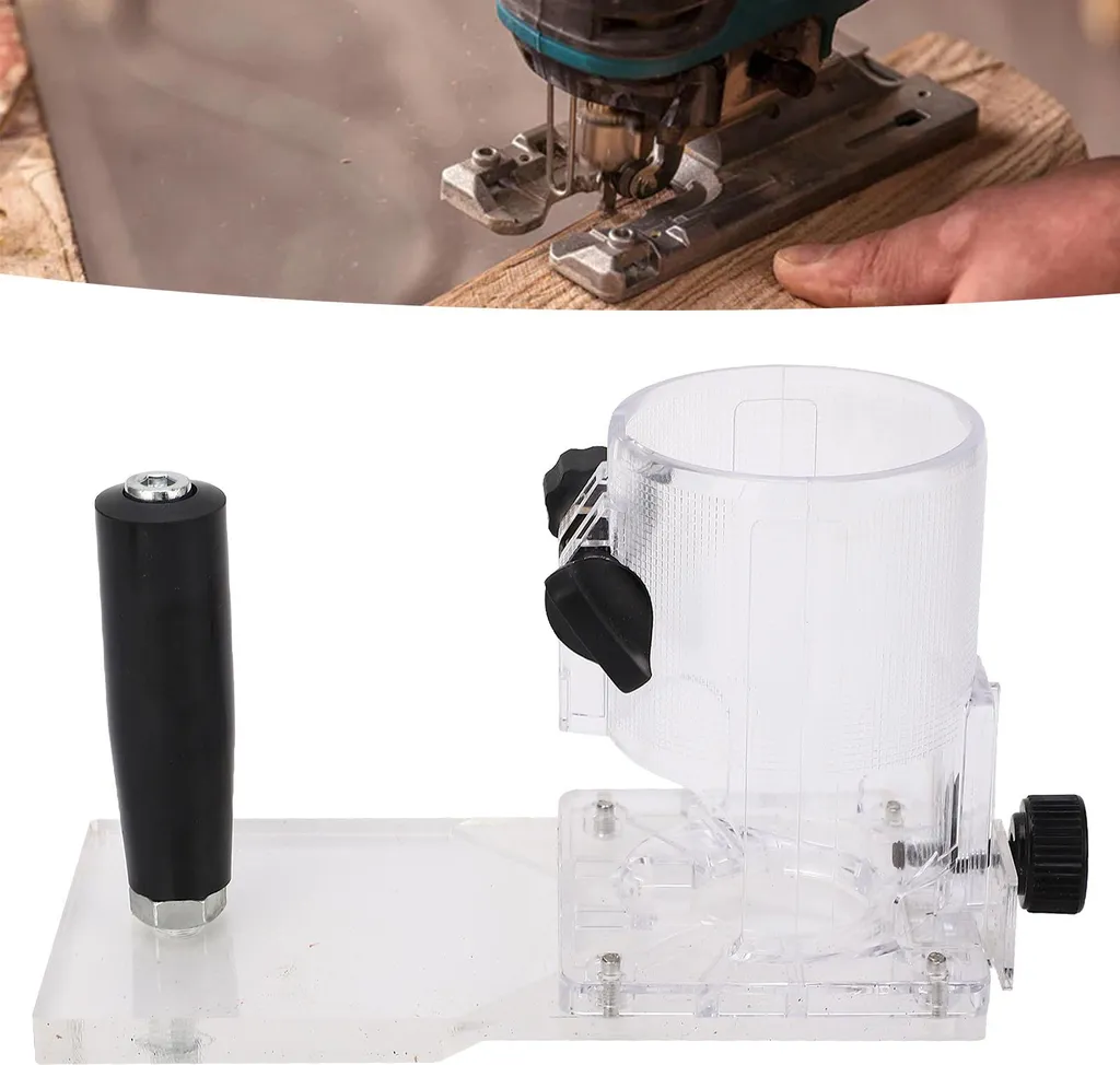 Base de Défonceuse en Plastique Transparent Résistant pour Menuiserie - 12