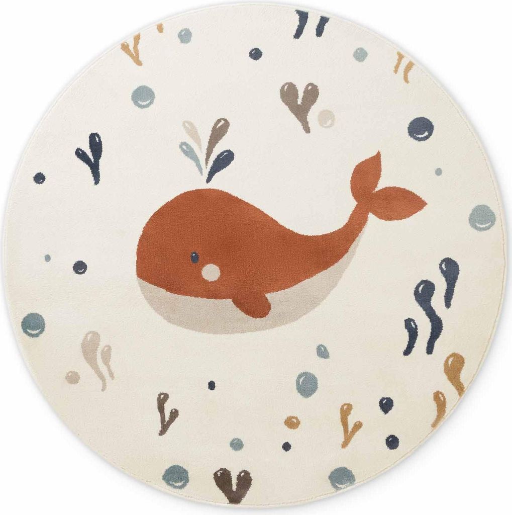 Hanse Home Kinderteppich Moby, Spielteppich, Wal, Tiere, Produktbild 