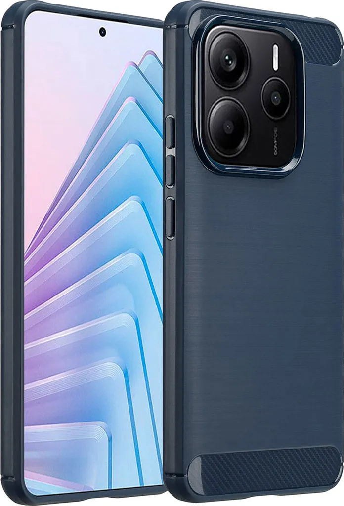 Offerta Cover Xiaomi Redmi Note 14 5G imoshion Blu Spazzolato - Resistente