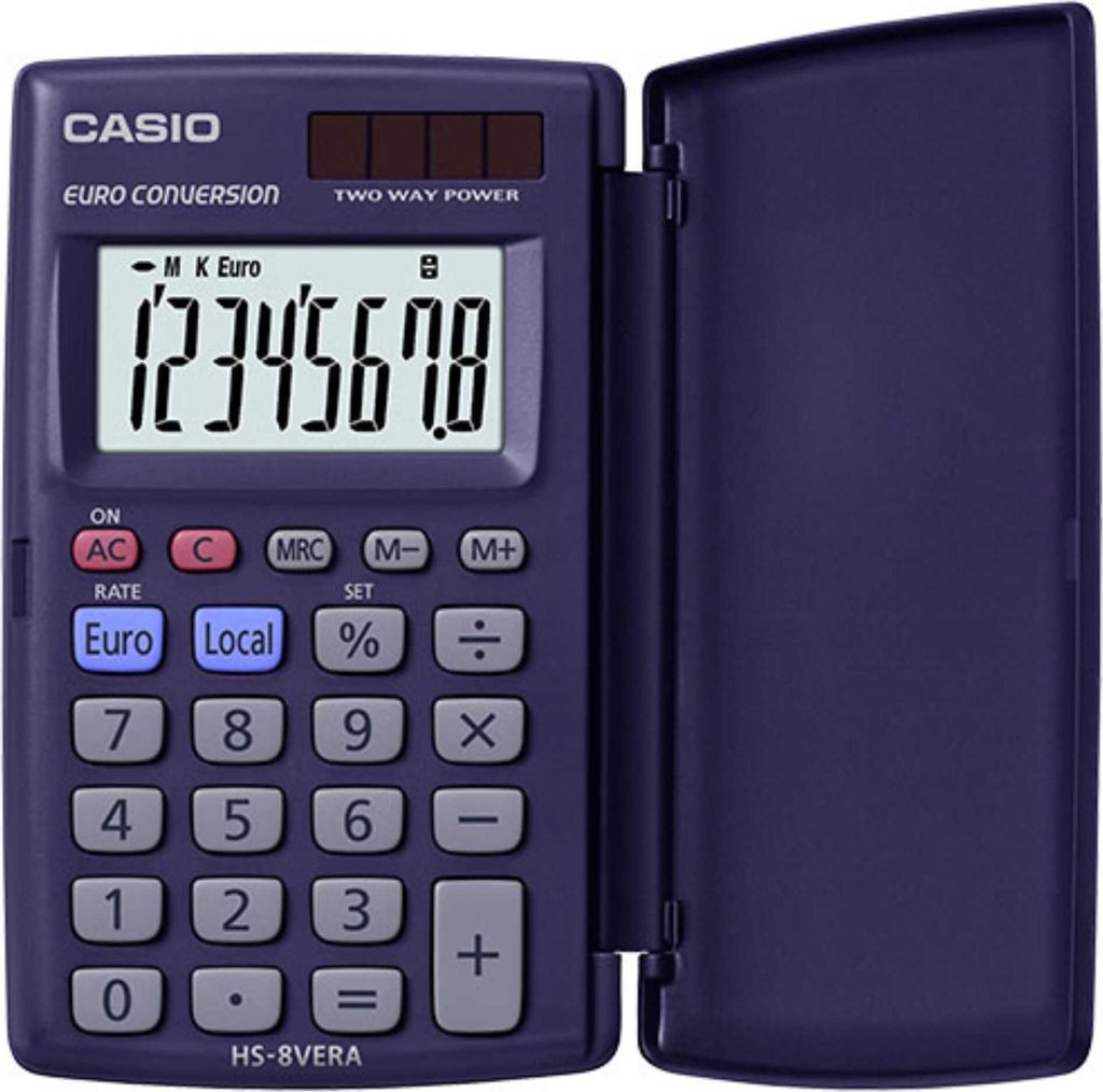 CASIO Taschenrechner HS-8 VERA Solar-/ Batteriebetrieb Produktbild 