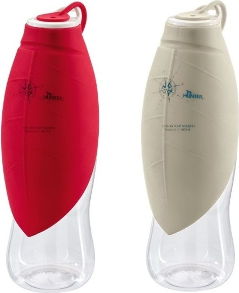 Hunter Hundetrinkflasche List, rot, 550 ml, 20 cm, Produktbild 