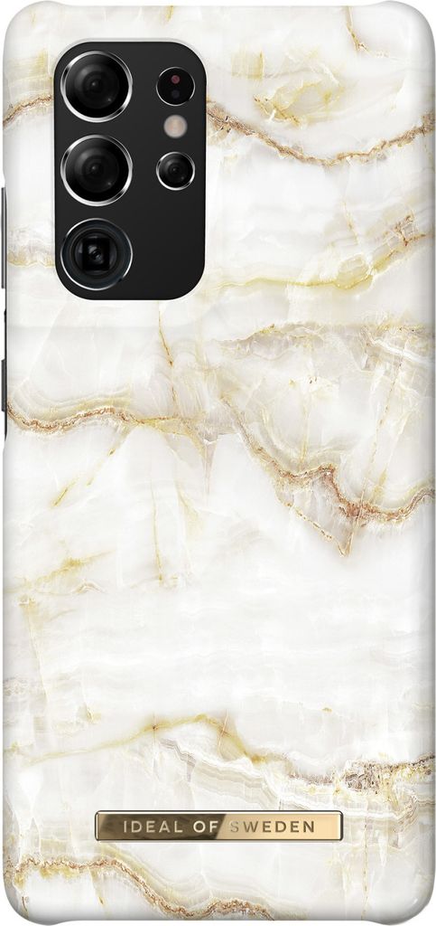 iDeal of Sweden Galaxy S21 Ultra Case - Golden Pearl Marble