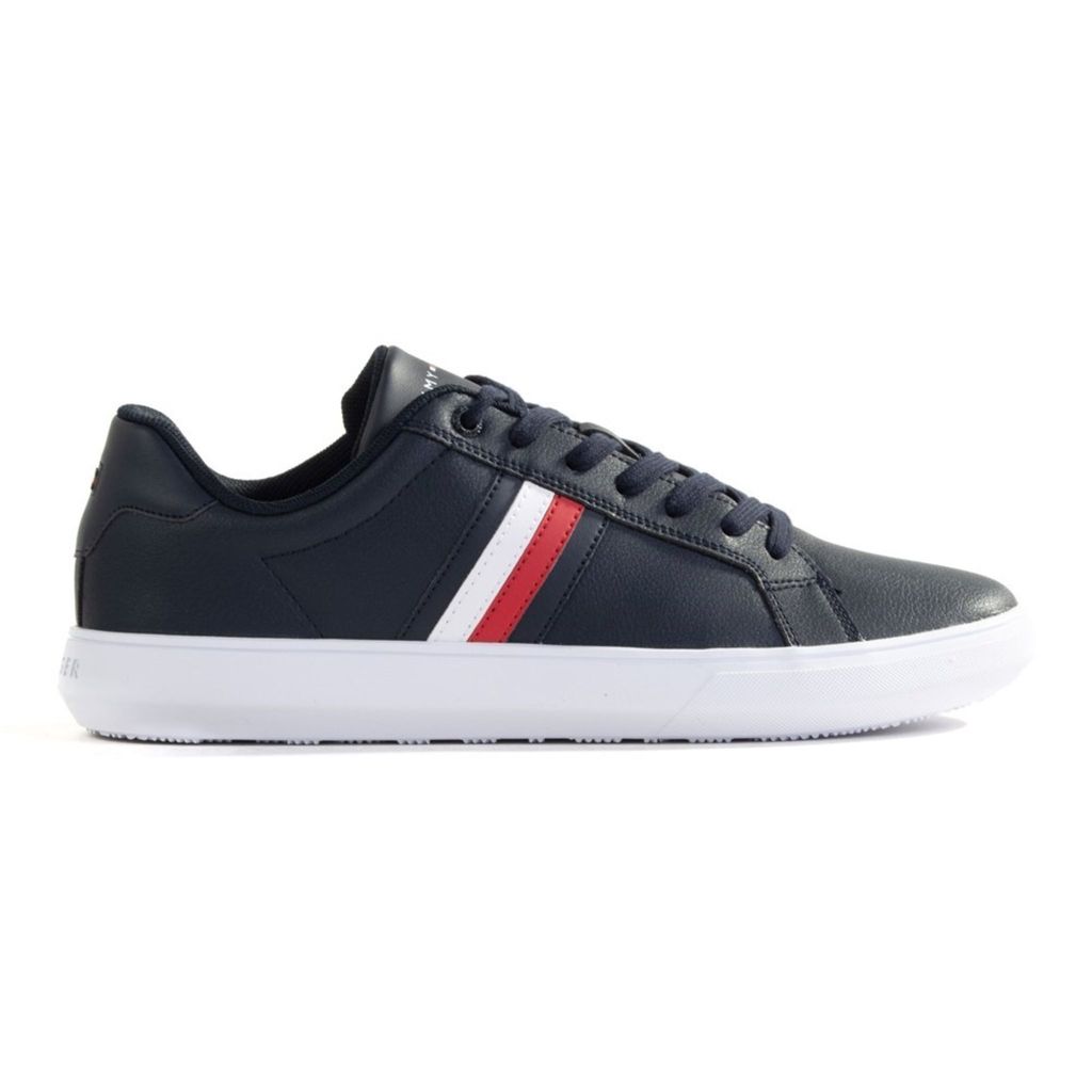 Tommy Hilfiger Herrenschuhe Schnürschuhe Sneaker low Blau Freizeit, Schuhgröße:41 EU