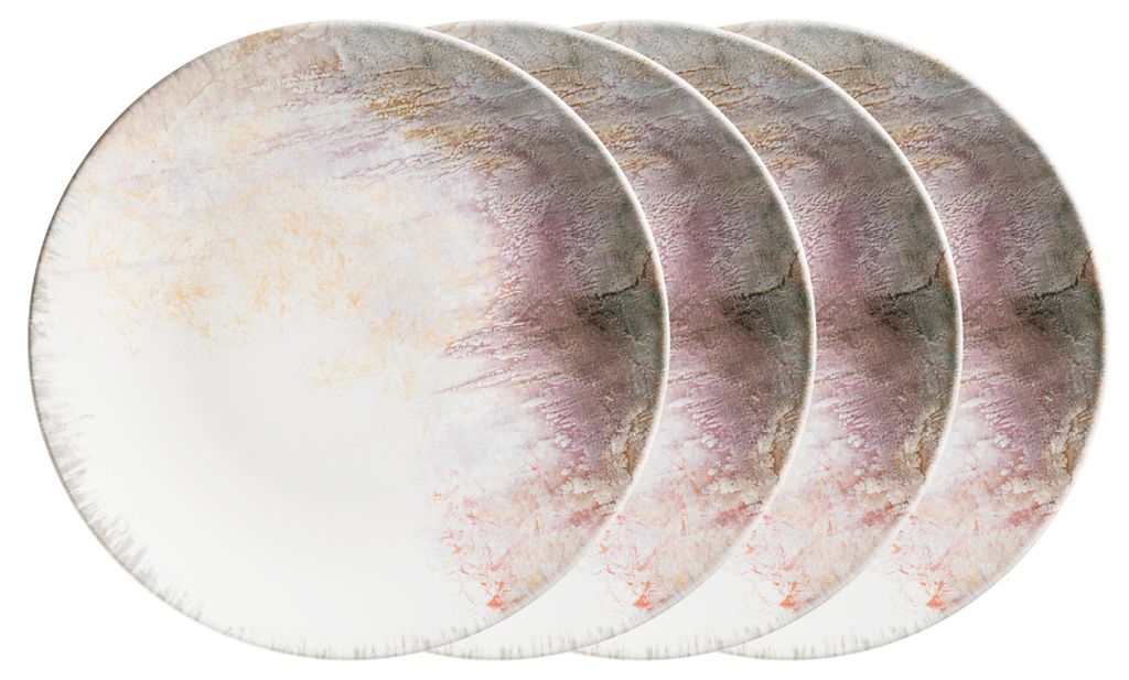 Speiseteller-Set, Steinzeug Speiseteller-Set, Steinzeug Aquarellia Mäser