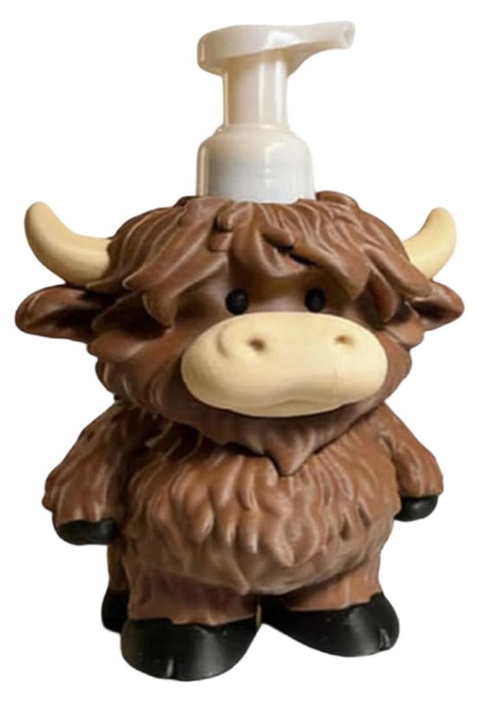 Highland Cow Flüssigseifenspender Shampoo Duschgel Handseife Gesichtsreiniger Behälter Badezimmer Nachfüllbare leere Druckpumpe