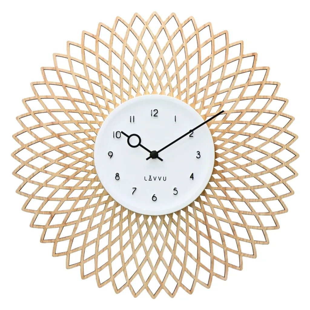 Horloge bois Lavvu 38cm LCS4100 : finis les bruits de tic-tac gênants