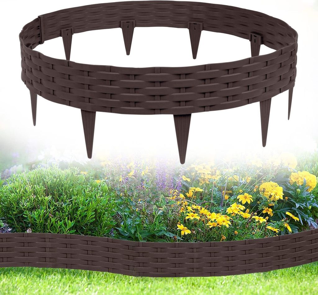 FIVMEN Rasenkante Kunstoff Beeteinfassung Gartenzaun Produktbild 