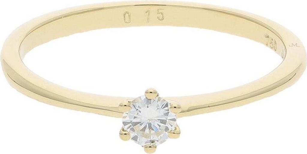 JuwelmaLux Verlobungsring 750/000 Gelbgold Brillant JL30-07-4806 G55