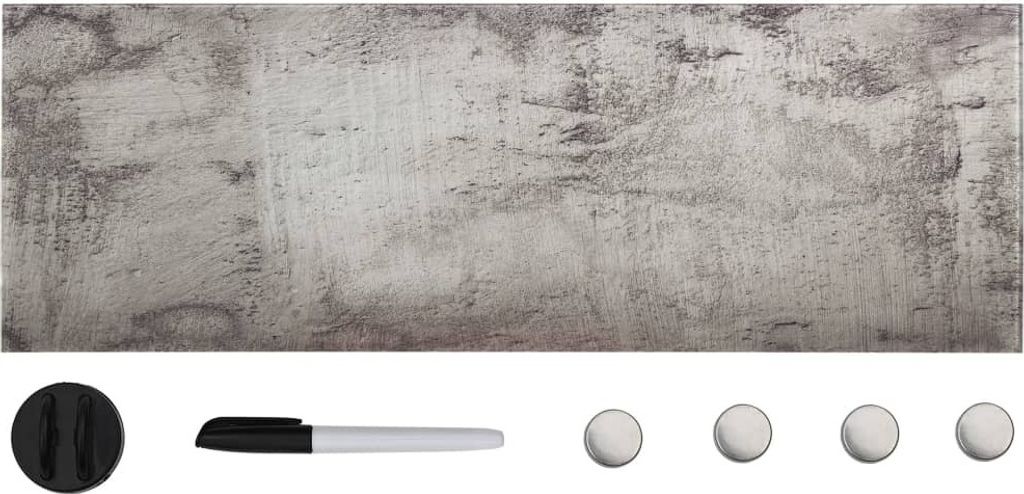 Möbel Magnettafel Wandmontage Glas 60x20 cm - Magnettafeln & Whiteboards 285384