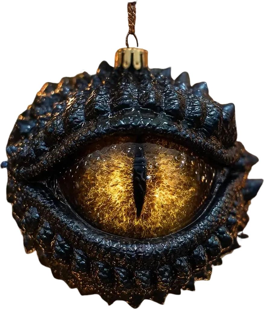 1/2 Stück Acryl-Drachenaugen-Hängedekoration, 2D, flach, für Zuhause, Büro, Feiertage, Partys, Weihnachtsbaum, Fantasiewesen, Drachenaugen-Hän...