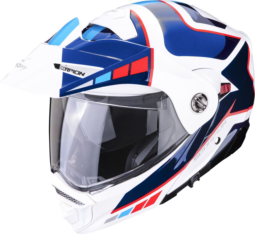 Scorpion ADX-2 Camino perlmutt weiss blau rot XS