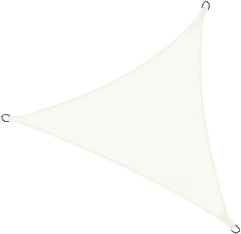 Sonnensegel 3,6 x 3,6 x 3,6 m elfenbein/weiß dreiceckig Produktbild 