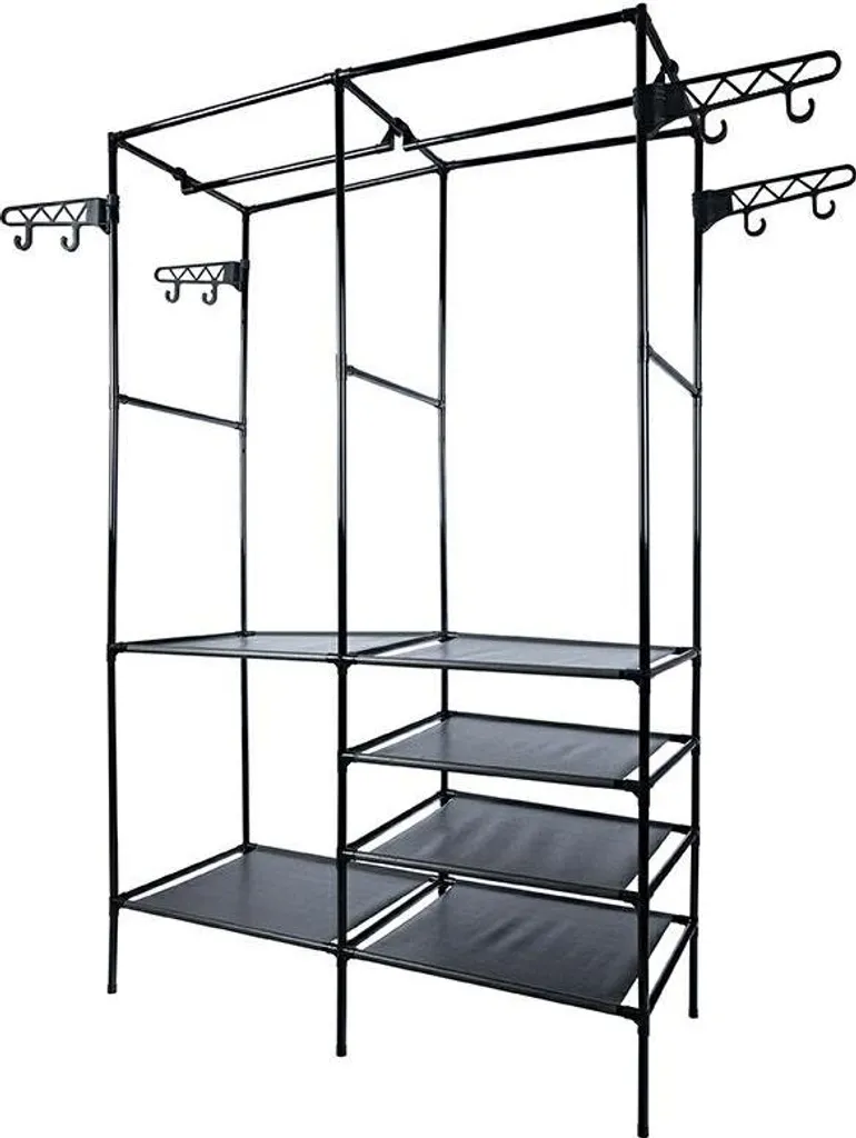 Armadio Aperto Gotel U1H: Appendiabiti Doppio con Scaffale Integrato