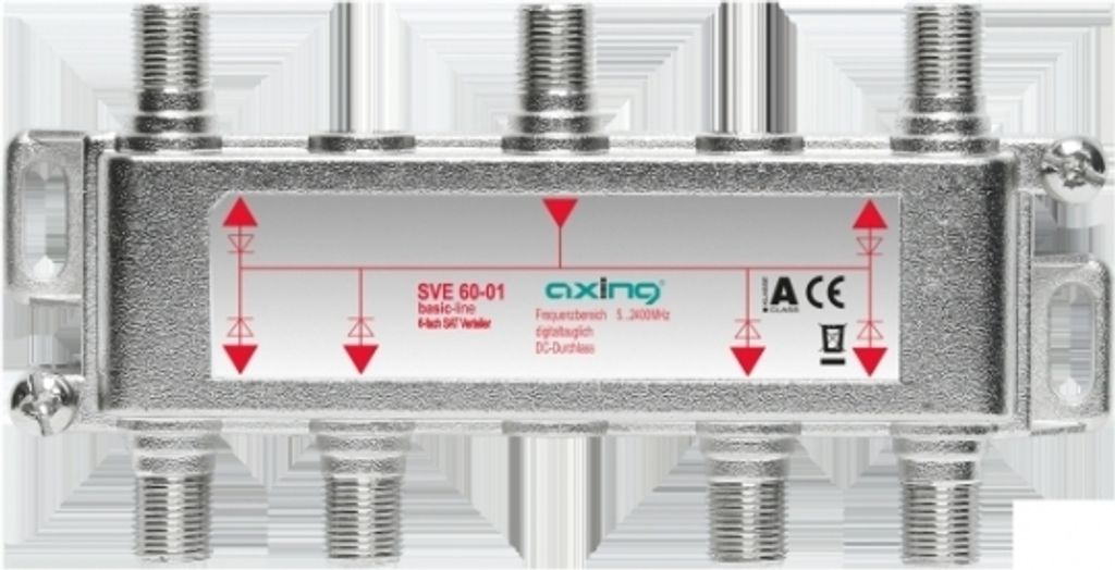 Axing SVE06001 6fach SAT-Verteiler basic-line