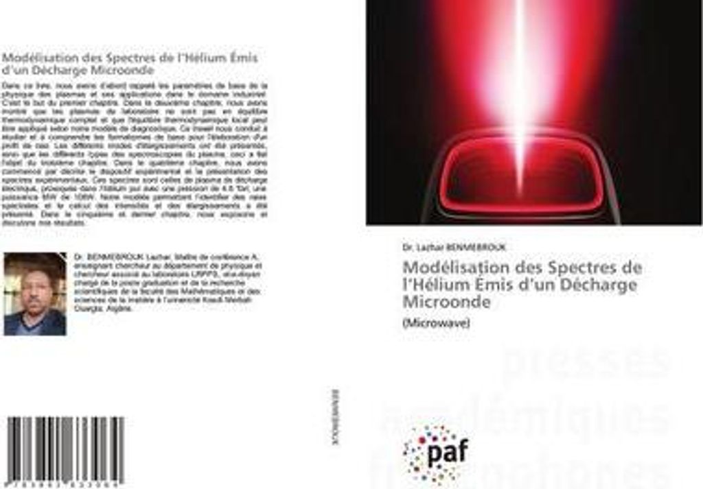 Modélisation des Spectres de l'Hélium Émis d'un Décharge Microonde