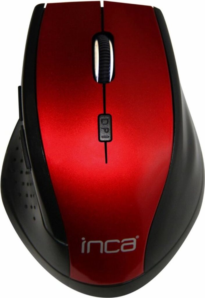 INCA Maus IWM-500GLK  1600 DPI,Wireless,Nano-USB,Laser,Rot Produktbild 