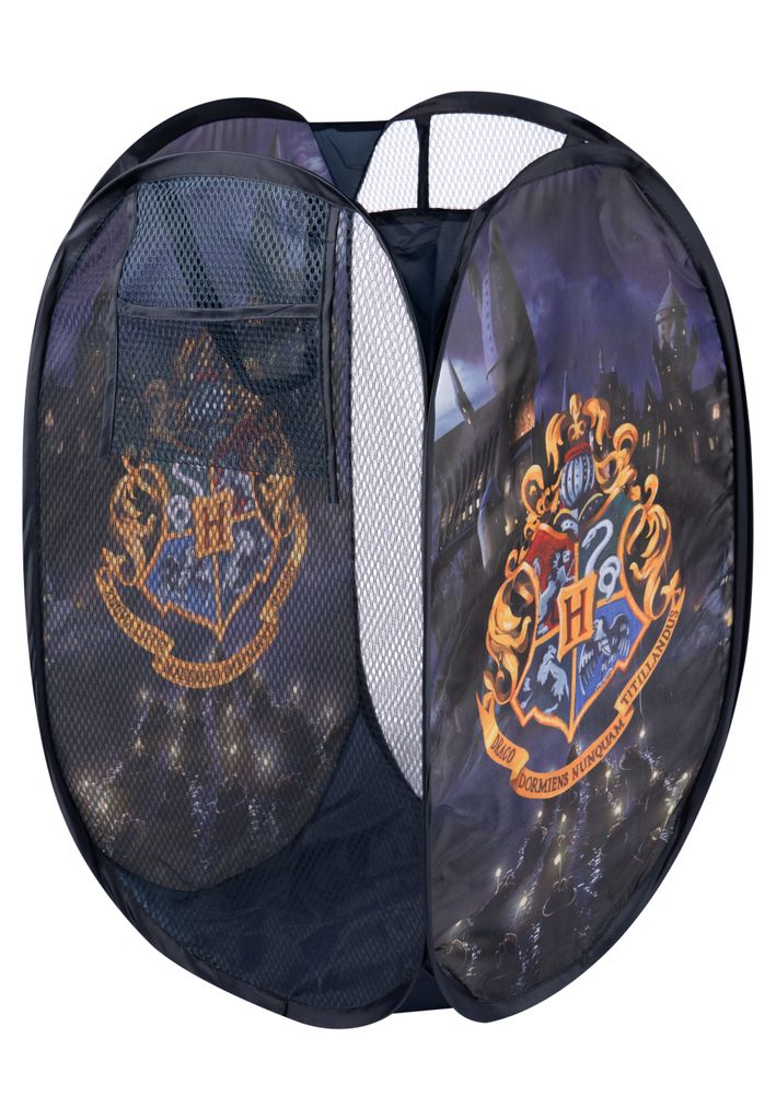 Harry Potter Aufbewahrungskorb - Hogwarts Faltbar für Kinder POP-UP Kinderzimmer Wäschekorb Blau 34 x 34 x 59 cm