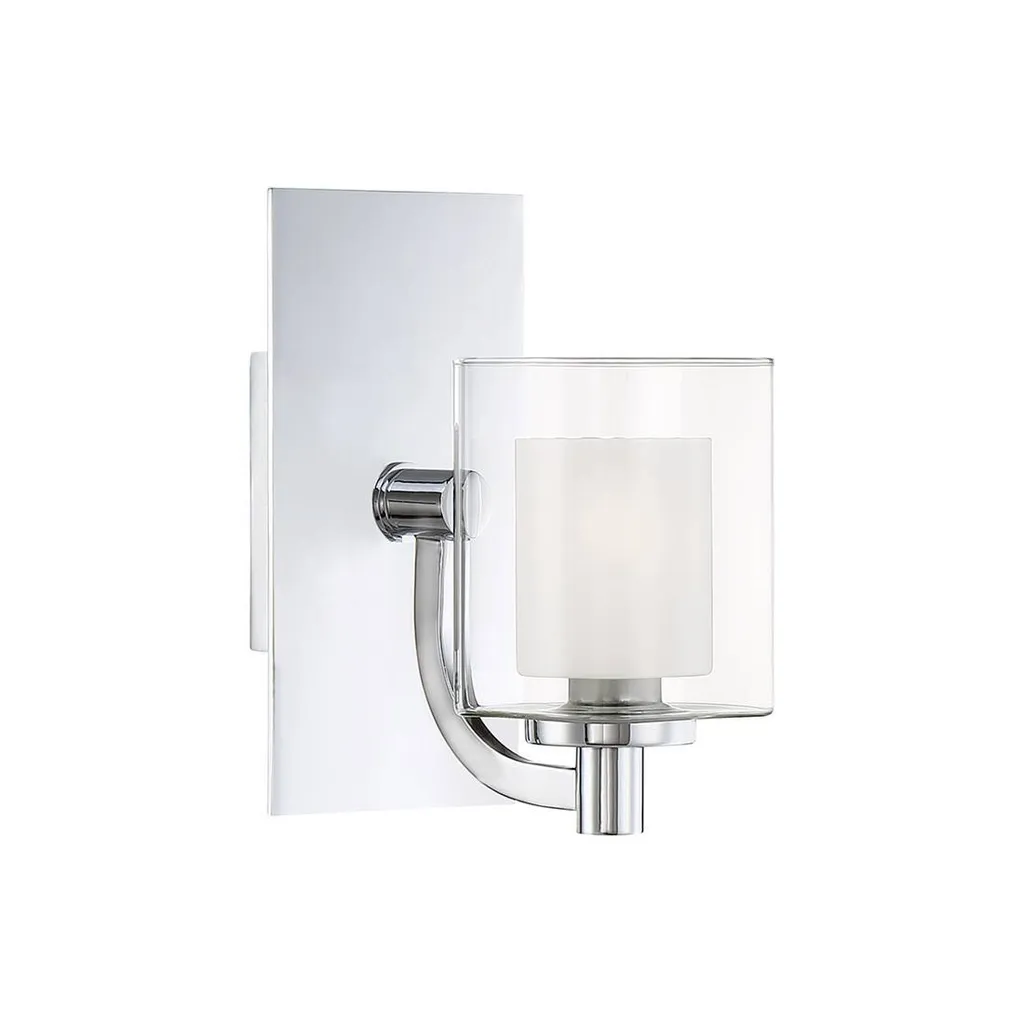 Applique chromée Kolt IP44 étanche pour miroir de salle de bain