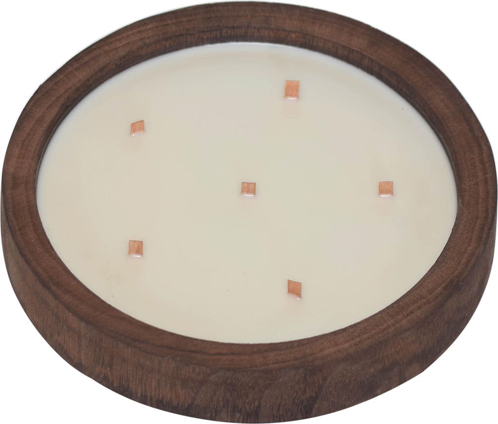 Świeca w drewnianej misce WoodGlow, ø 28 cm Zdjęcie produktu 