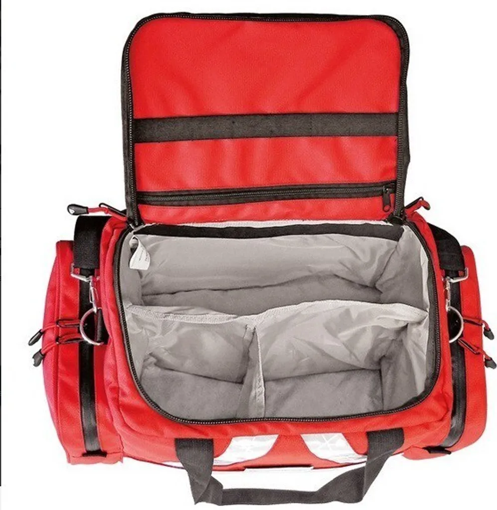 Sac de premiers secours d'urgence rouge moyen vide pour soins médicaux