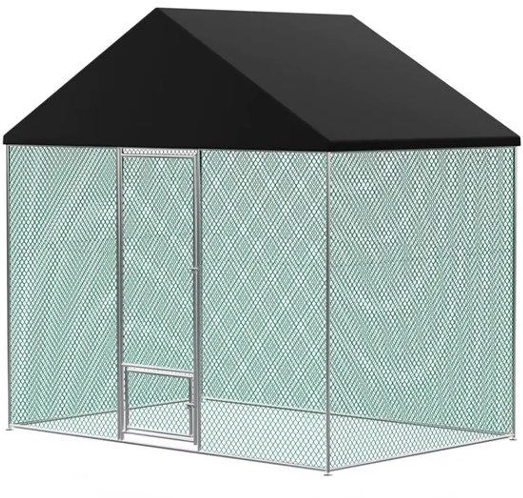 Grand Enclos pour Poules Taille L avec Bâche de Protection Résistante UV