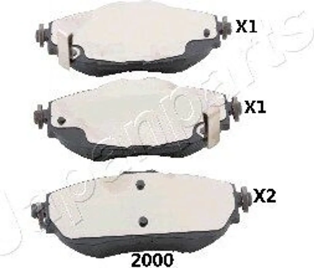 Plaquettes de frein à disque pour automobile JAPANPARTS série PA