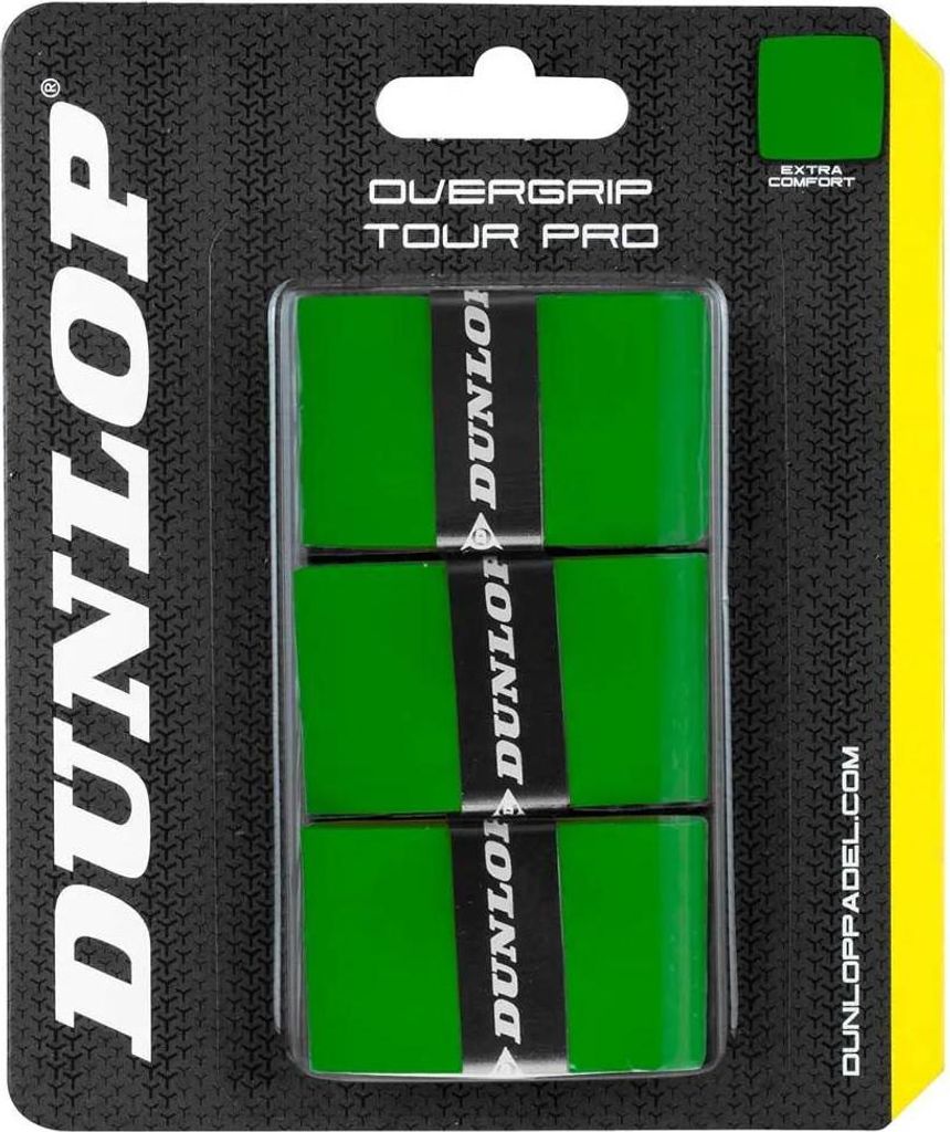 Dunlop Tour Pro Padel Overgrip 3 Unità Verde Verde Taglia Immagine del prodotto 