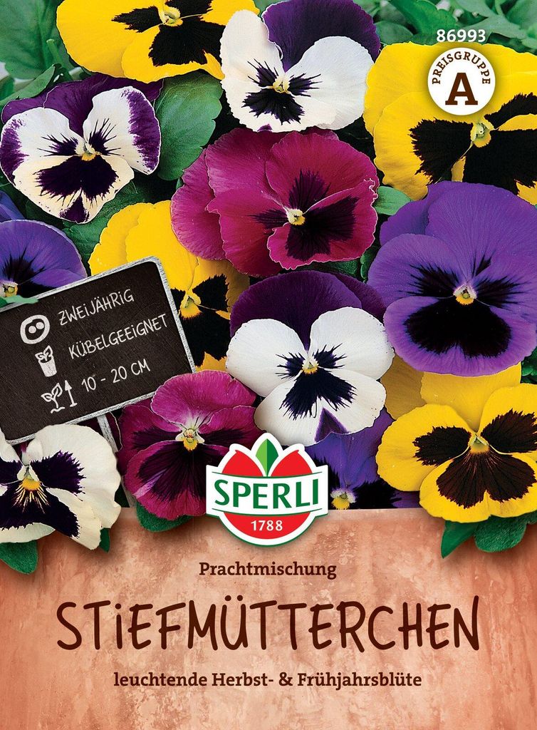 SPERLI Stiefmütterchensamen Prachtmischung 60 Pflanzen Produktbild 