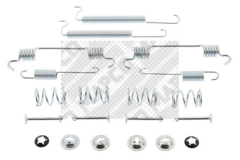 MAPCO Zubehörsatz Bremsbacken 9167 Hinten für OPEL Corsa C Produktbild 