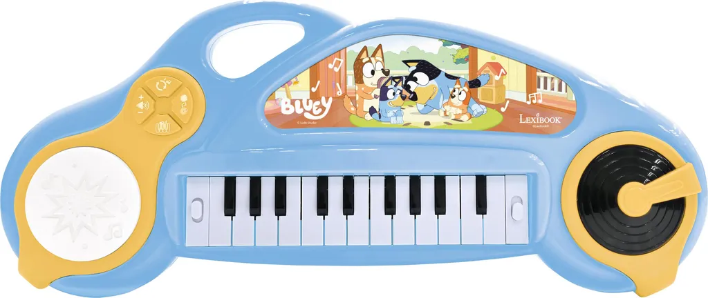 Piano Bluey électronique lumineux : 10 mélodies et sons de la série