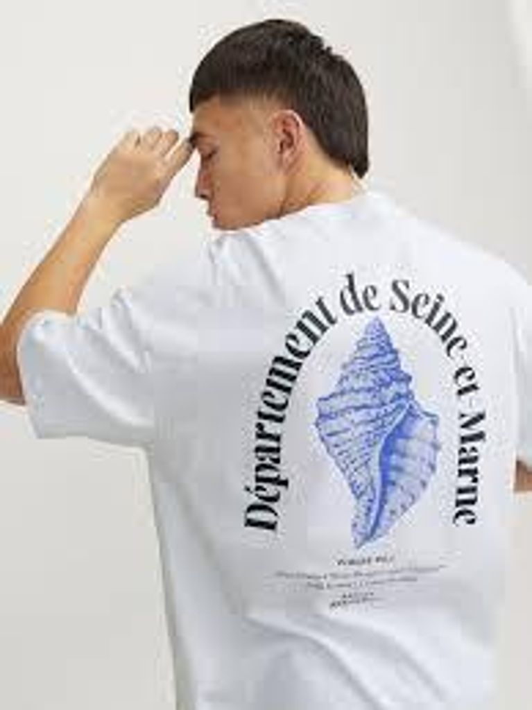 JACK&JONES ORIGINALS JORMILOS TEE SS CREW NECK SN Bright White M