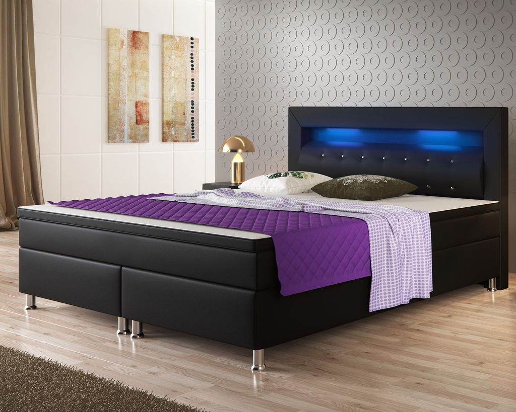 Inter Handels Boxspringbett Monaco 180x200, Boxspringbett Produktbild 2