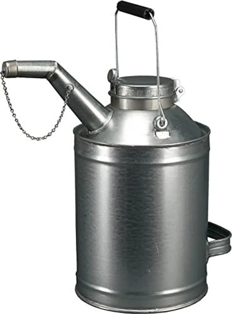 Pressol Bidon à Provisions 5L en Tôle d'Acier Galvanisée Handmade 4514