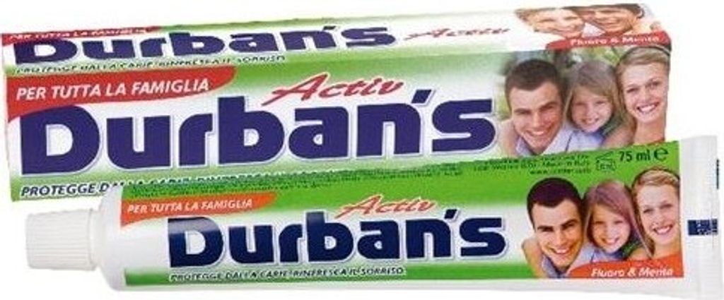 DURBAN'S Dent 5 Actions Zahncreme – 75 Ml, 5-fach Wirkung, Aufhellend & Kariesvorbeugend