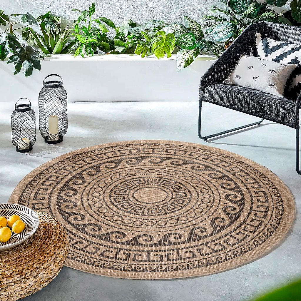 Homebyhome Tappeto Rotondo da Esterno Impermeabile Cucina Immagine del prodotto 