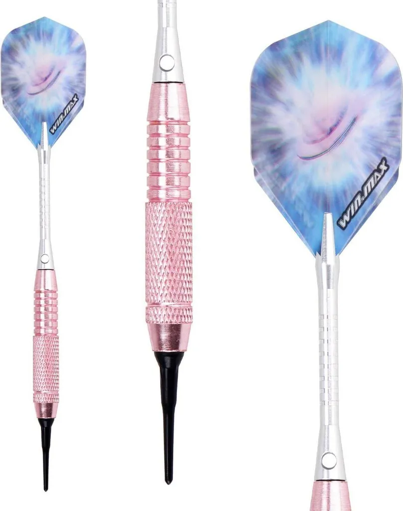 Fléchettes pointe plastique 18g pack de 12 pour cible électronique jeu