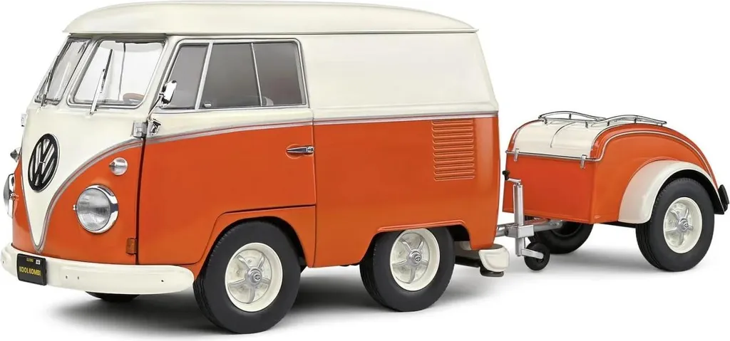 Miniature Volkswagen Kool Kombi Solido 1:18 en métal blanc